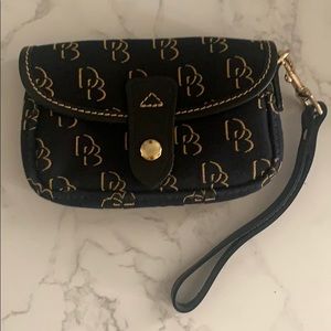 Dooney and Bourke signature snap flap wristlet
